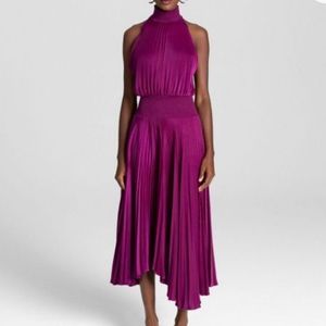 ALC burgundy pleaded formal dress size 2